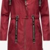 Navahoo Parkas Parka Mi-saison Josinaa Femme Rouge Foncé