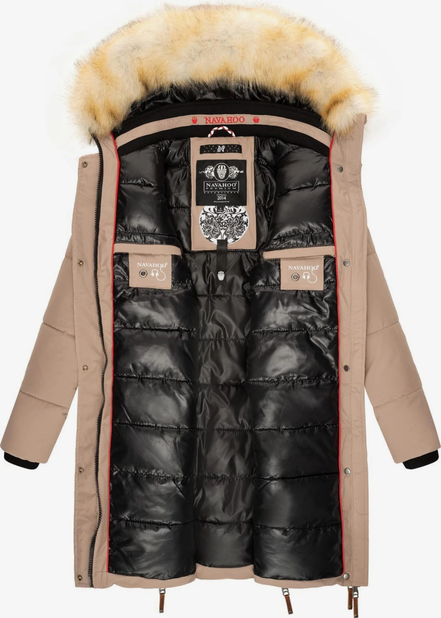 Navahoo Manteaux Dhiver Manteau D’hiver Halina Femme Taupe 7 Navahoo Manteaux Dhiver Manteau D’hiver Halina Femme Taupe - Image 5