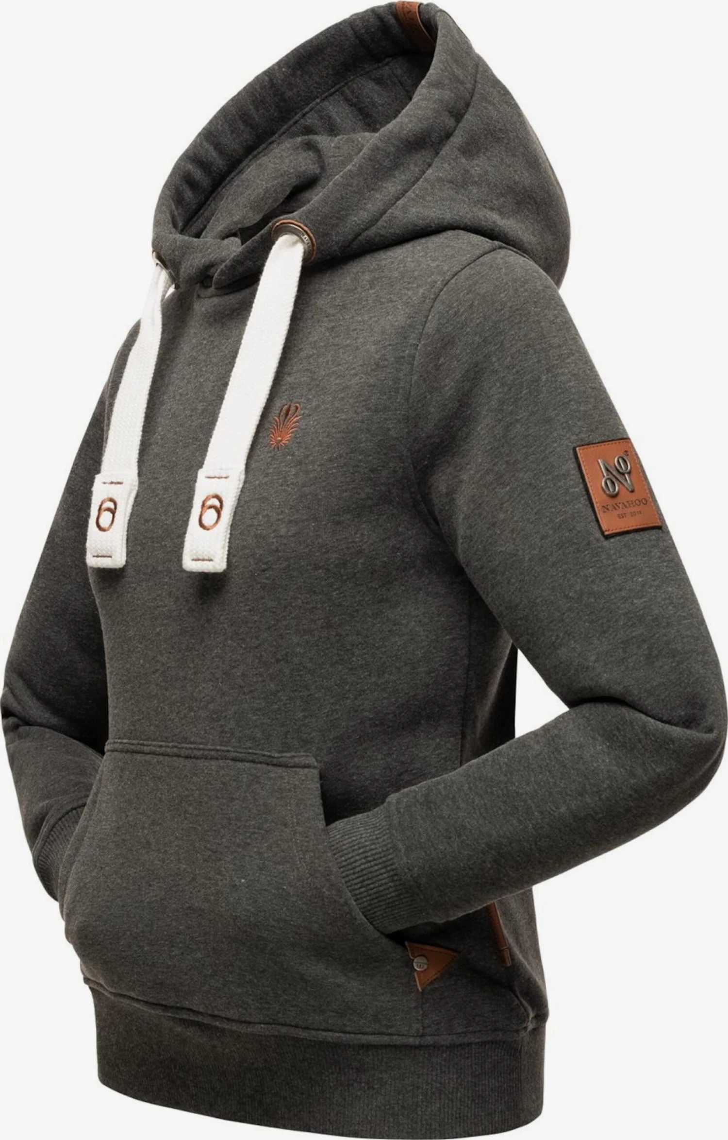 Navahoo Sweats à Capuche Sweat-shirt Damlaa Femme Gris Chiné 4 Navahoo Sweats à Capuche Sweat-shirt Damlaa Femme Gris Chiné - Image 2