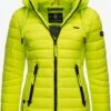 Navahoo Vestes De Mi-saison Veste Mi-saison Lulana Femme Vert Fluo -Navahoo Soldes 540a6fe91d45935c84f3eeca4a8a498c