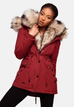 Navahoo Parkas Parka D’hiver Sweety Femme Rouge -Navahoo Soldes 56dc343f6e1382e5099bdeebfb7d72f8
