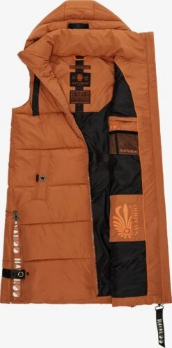Navahoo Vestes Sans Manches Gilet Femme Cognac -Navahoo Soldes 5954d7555e917a3ed144a06ff20af090