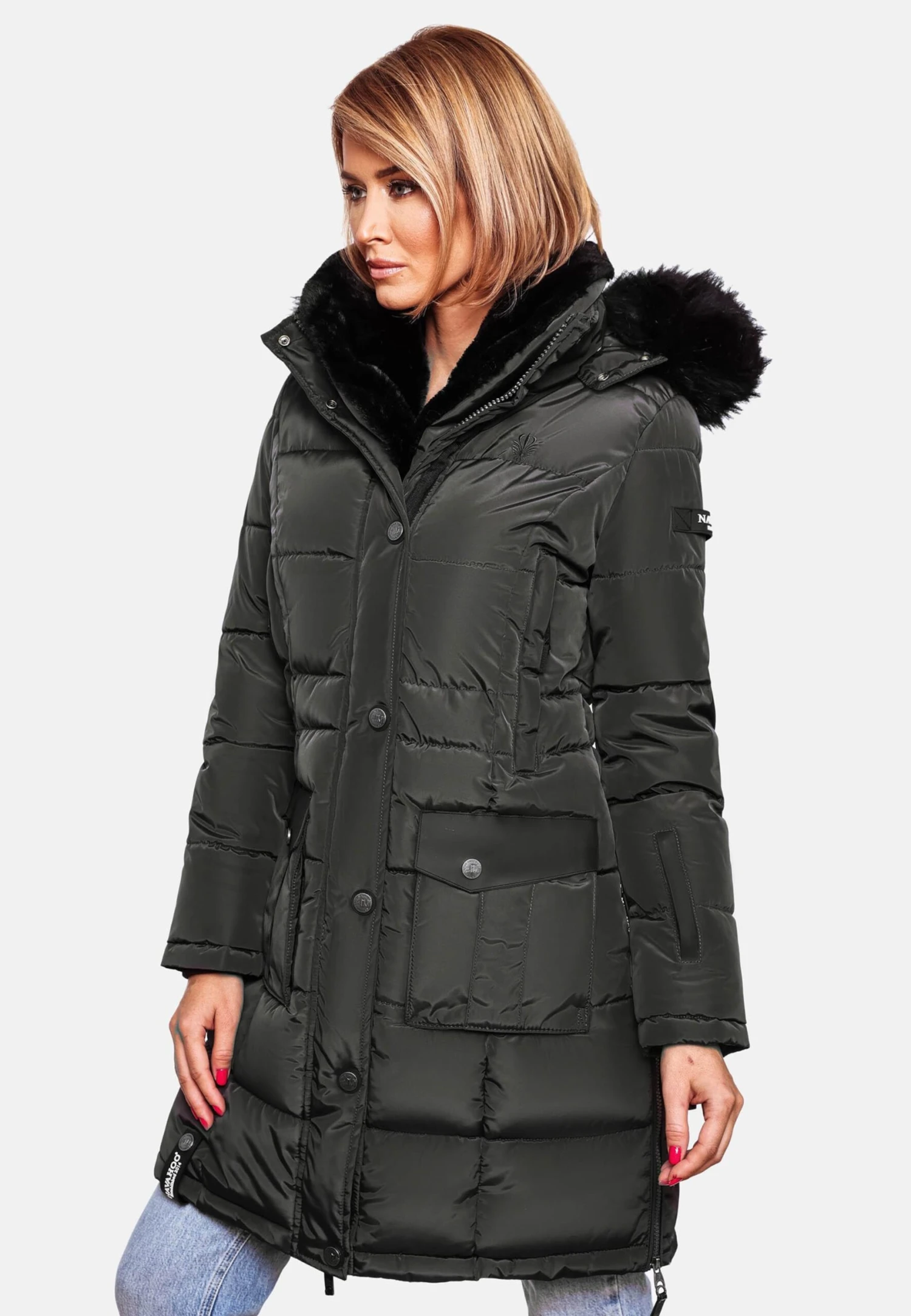 Navahoo Manteaux Dhiver Manteau D’hiver Sinja Femme Anthracite 9 Navahoo Manteaux Dhiver Manteau D’hiver Sinja Femme Anthracite - Image 7