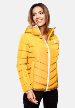 Navahoo Vestes De Mi-saison Veste Mi-saison Elva Femme Jaune -Navahoo Soldes 5edcc1b95101f0e09bd26d5881fb580f