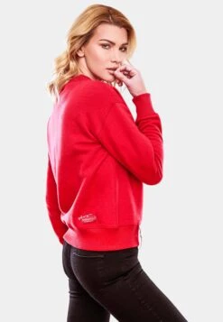 Navahoo Sweats Sweat-shirt Femme Rouge -Navahoo Soldes 5f70f683f91cf0f86e0daea3550a4cc3