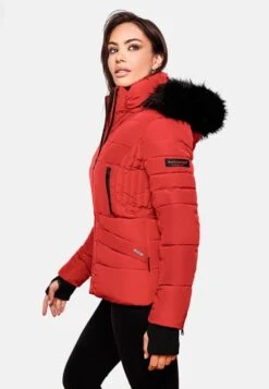 Navahoo Vestes Dhiver Veste D’hiver Adele Femme Rouge -Navahoo Soldes 600895c9d7f476d472ba27f57f9fd055