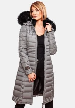 Navahoo Manteaux Dhiver Manteau D’hiver Umay Femme Gris -Navahoo Soldes 62e34e75384dfe116b878aec75f3f098