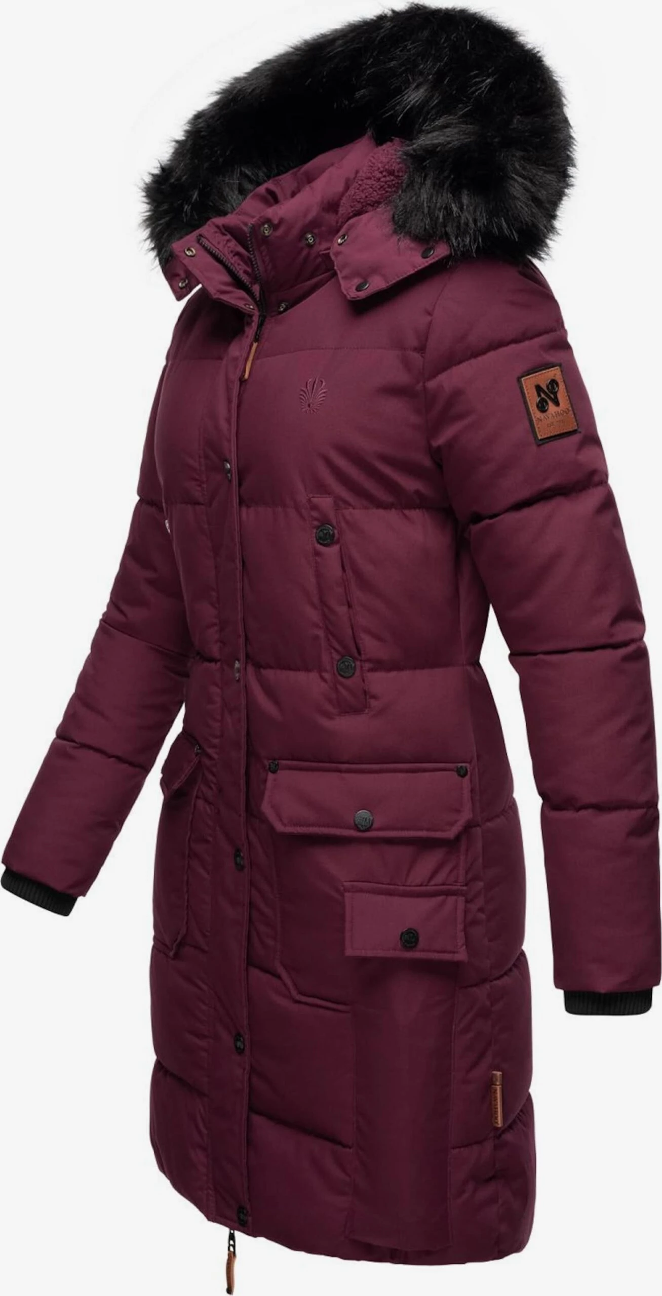 Navahoo Manteaux Dhiver Manteau D’hiver Cosimaa Femme Rouge Foncé 5 Navahoo Manteaux Dhiver Manteau D’hiver Cosimaa Femme Rouge Foncé - Image 3