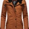 Navahoo Vestes Dhiver Veste D’hiver Lindraa Femme Rouille -Navahoo Soldes 691cf1c5375f1dd4469f331104a6a4f0