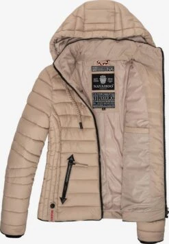 Navahoo Vestes De Mi-saison Veste Mi-saison Lulana Femme Taupe -Navahoo Soldes 69bc54ae54ebe1f6906b003296d91701