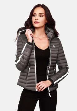 Navahoo Vestes De Mi-saison Veste Mi-saison Kimuk Femme Gris Foncé -Navahoo Soldes 6b59885e4a2334c6297d4e6a834cab0b