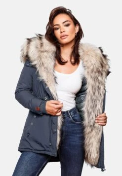Navahoo Parkas Parka D’hiver Sweety Femme Gentiane -Navahoo Soldes 70633281d55f93c3f05dc6cb349ba0f1