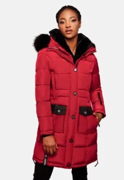 Navahoo Manteaux Dhiver Manteau D’hiver Sinja Femme Rouge -Navahoo Soldes 7213cad42e4cae66639d405de34a7498