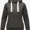 Navahoo Sweats à Capuche Sweat-shirt Damlaa Femme Gris Chiné -Navahoo Soldes 7281d1ffd71462c9e40fce1313bab4fb
