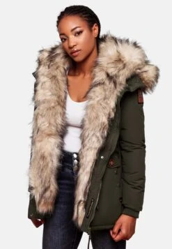 Navahoo Parkas Parka D’hiver Sweety Femme Olive -Navahoo Soldes 72e291e87fc91e3e43759afd43d6f564