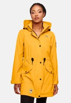 Navahoo Manteaux De Pluie Manteau Mi-saison Deike Femme Jaune Dor -Navahoo Soldes 73b3fc51c395c47c5ec6db3bc2df39ac