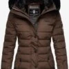 Navahoo Vestes Dhiver Veste D’hiver Milianaa Femme Chocolat -Navahoo Soldes 76e536a6c04ada70435722eaa382889e