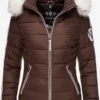 Navahoo Vestes Dhiver Veste D’hiver Khingaas Femme Marron Châtaigne -Navahoo Soldes 781e4b3b840c9d31205d6f72cb330e83