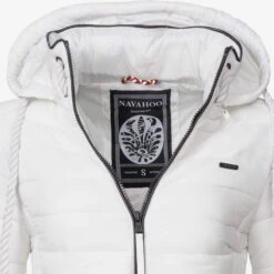 Navahoo Vestes De Mi-saison Veste Mi-saison Lulana Femme Blanc -Navahoo Soldes 7f595ecab29a561cbb9c65ef324d7db0