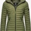 Navahoo Vestes De Mi-saison Veste Mi-saison Kimuk Femme Olive -Navahoo Soldes 7fa85649ec58e96beb6b486c1dd94d33