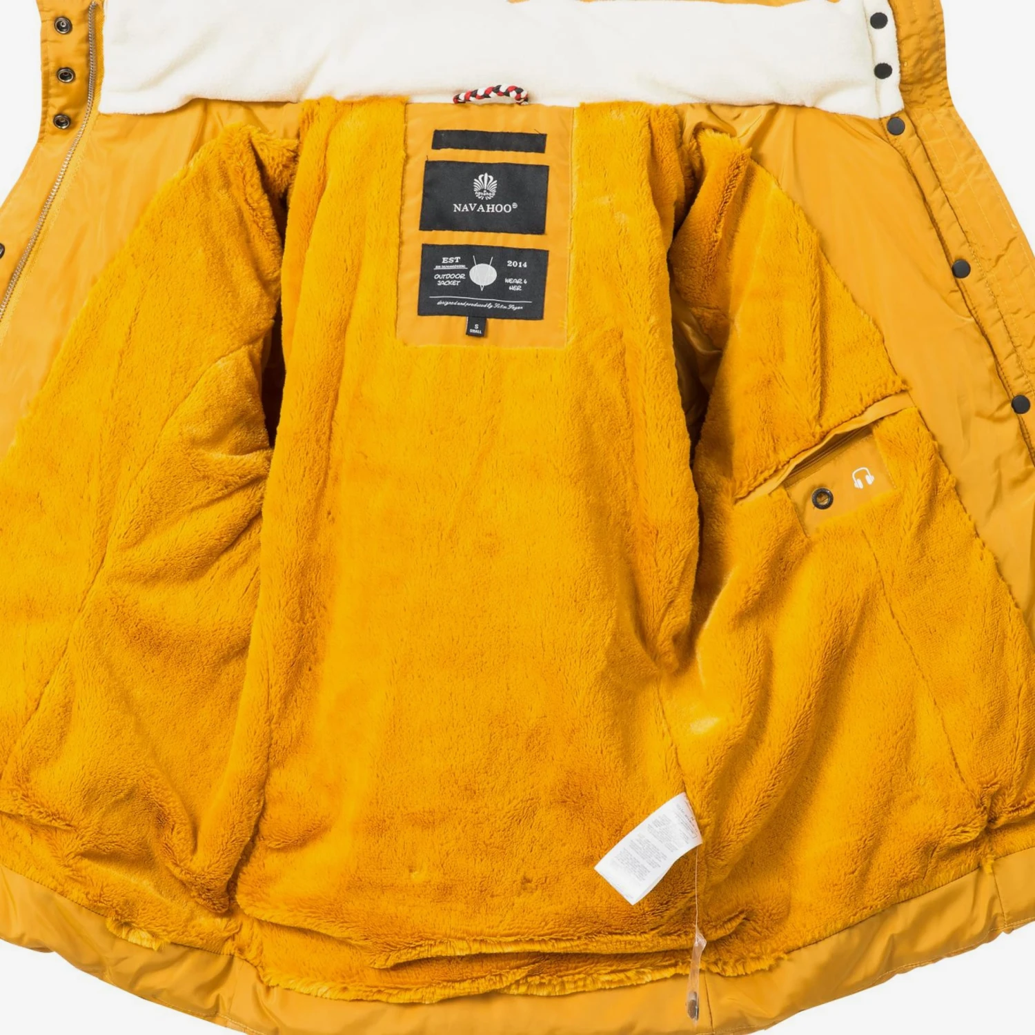 Navahoo Vestes Dhiver Veste D’hiver Miamor Femme Jaune Dor 10 Navahoo Vestes Dhiver Veste D’hiver Miamor Femme Jaune Dor - Image 8