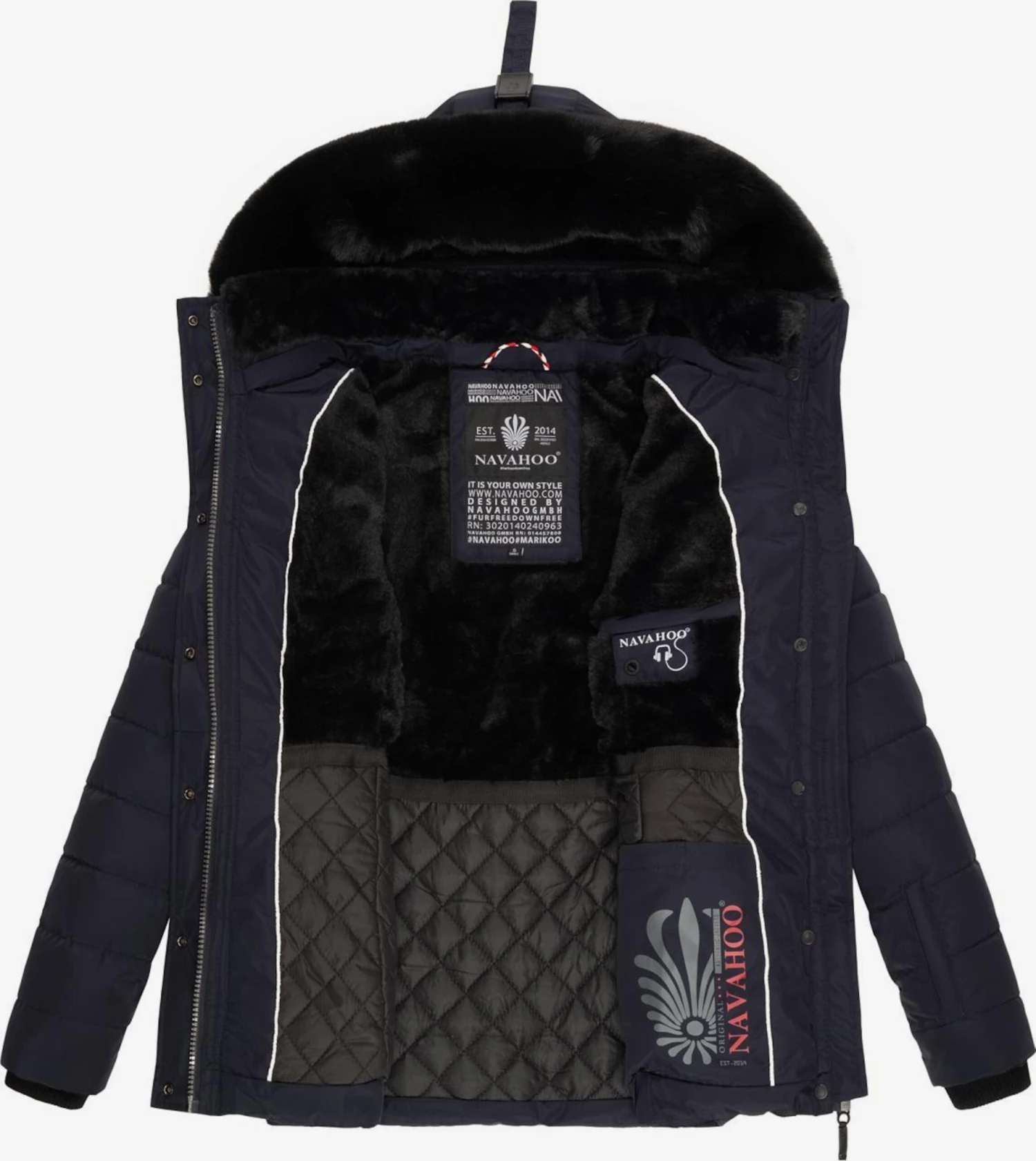 Navahoo Vestes Dhiver Veste D’hiver Milianaa Femme Bleu Marine 8 Navahoo Vestes Dhiver Veste D’hiver Milianaa Femme Bleu Marine - Image 6