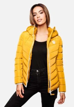 Navahoo Vestes De Mi-saison Veste Mi-saison Elva Femme Jaune -Navahoo Soldes 870c623a981531a86bbfe3ffb3732900