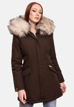 Navahoo Parkas Parka D’hiver Cristal Femme Marron -Navahoo Soldes 874682ac1c6b66edc4d425c3bfe149d1