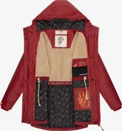 Navahoo Manteaux De Pluie Manteau Mi-saison Rainy Forest Femme Rouge -Navahoo Soldes 87c7d76173abf20de3def7da1a08b1a6