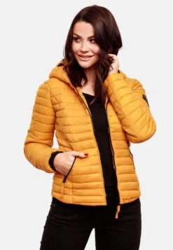 Navahoo Vestes De Mi-saison Veste Mi-saison Kimuk Femme Jaune Foncé -Navahoo Soldes 8d36efe7652a8569fccacf7e567b5fc3