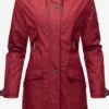 Navahoo Manteaux De Pluie Manteau Mi-saison Femme Rouge Sang -Navahoo Soldes 8ee4fc7e6912311b455b1e6069a7966c