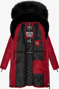 Navahoo Manteaux Dhiver Manteau D’hiver Sinja Femme Rouge -Navahoo Soldes 9516ec1b5b388b8b2f47d9769e52d74b