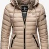 Navahoo Vestes De Mi-saison Veste Mi-saison Lulana Femme Taupe -Navahoo Soldes 96931cba5d07036ec7cdf92fbff977b9