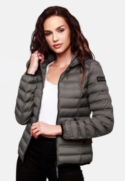 Navahoo Vestes De Mi-saison Veste Mi-saison Neevia Femme Gris -Navahoo Soldes 97c6a123a3ec2d5132d81b4c4381e8be