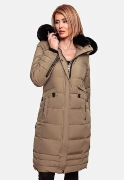 Navahoo Manteaux Dhiver Manteau D’hiver Fahmiyaa Femme Noisette -Navahoo Soldes 98fa64dfe4ebd7b368023268f0116b41