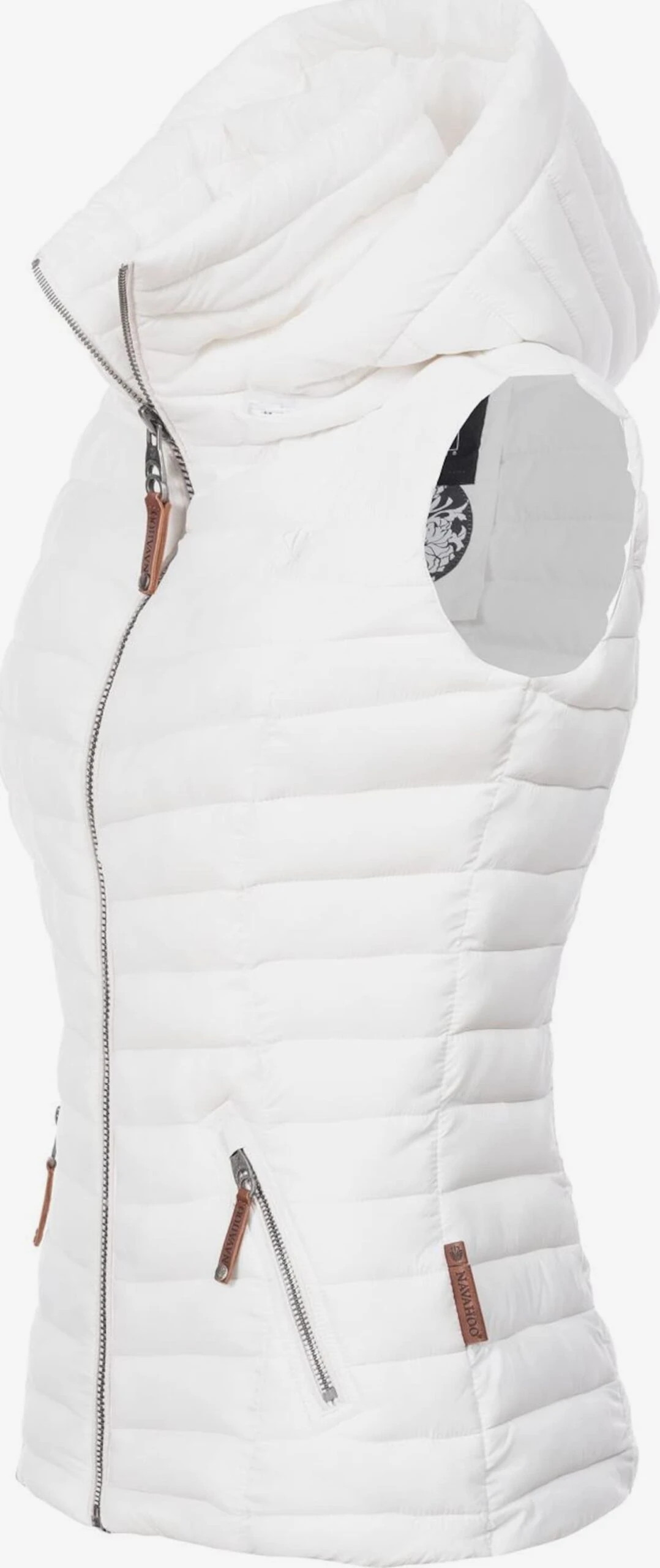 Navahoo Vestes Sans Manches Gilet Shadaa Femme Blanc 5 Navahoo Vestes Sans Manches Gilet Shadaa Femme Blanc - Image 3
