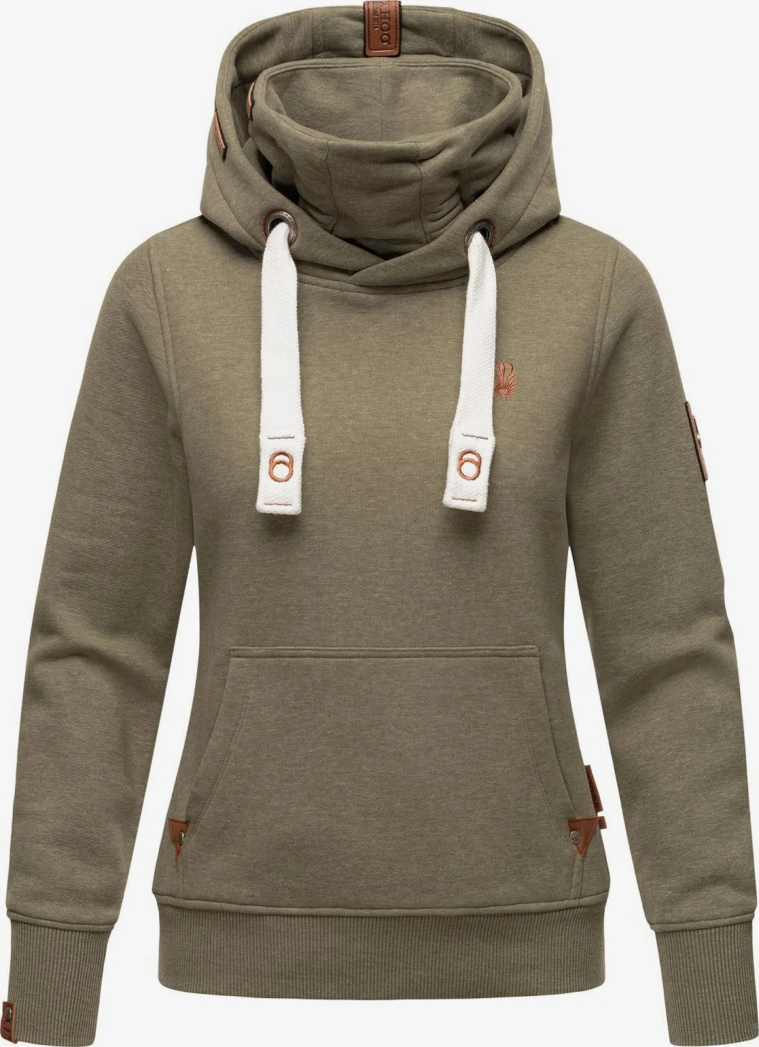 Navahoo Sweats à Capuche Sweat-shirt Raniaa Femme Olive 3 Navahoo Sweats à Capuche Sweat-shirt Raniaa Femme Olive