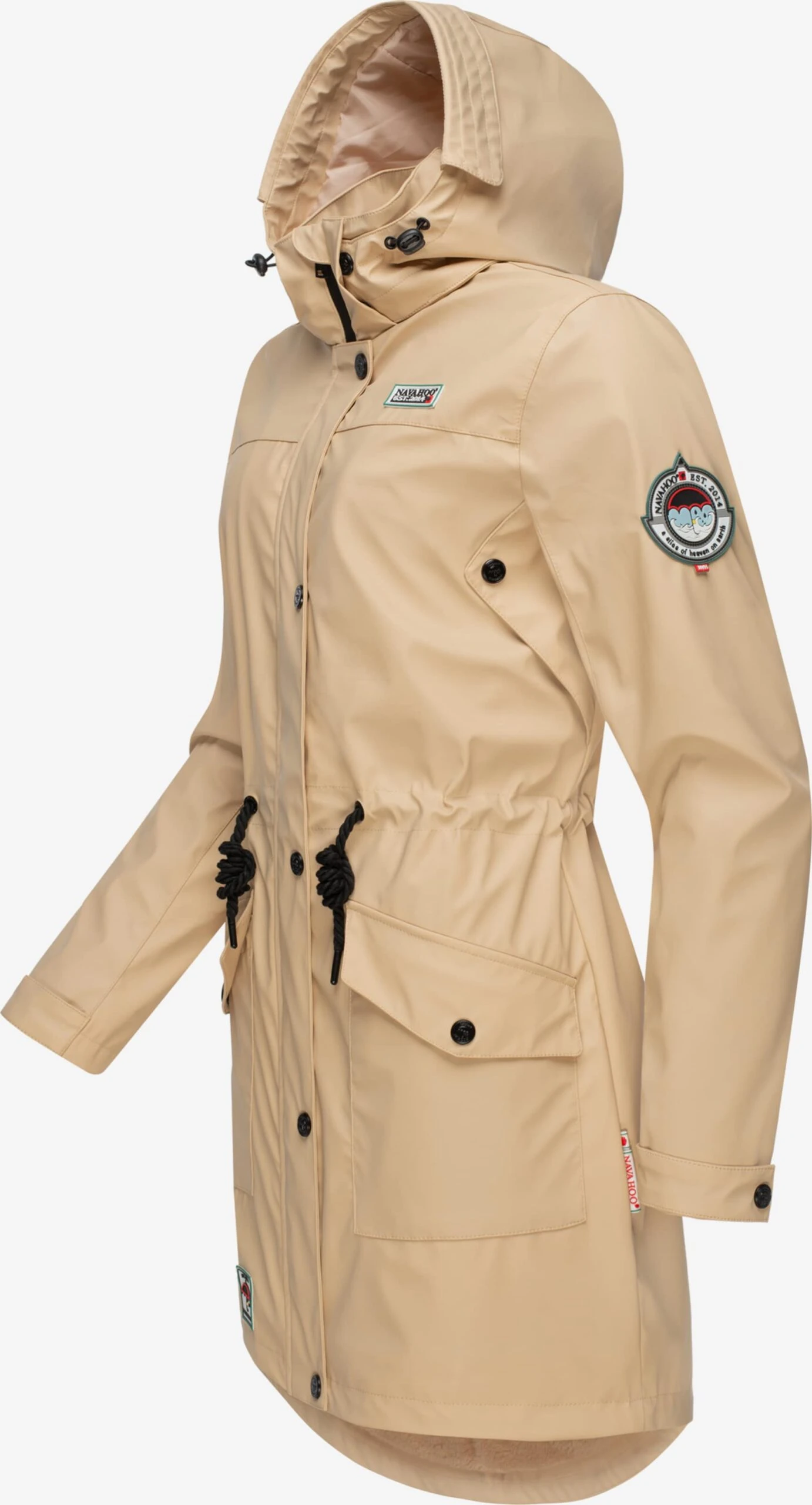 Navahoo Manteaux De Pluie Manteau Mi-saison Deike Femme Beige 4 Navahoo Manteaux De Pluie Manteau Mi-saison Deike Femme Beige - Image 2