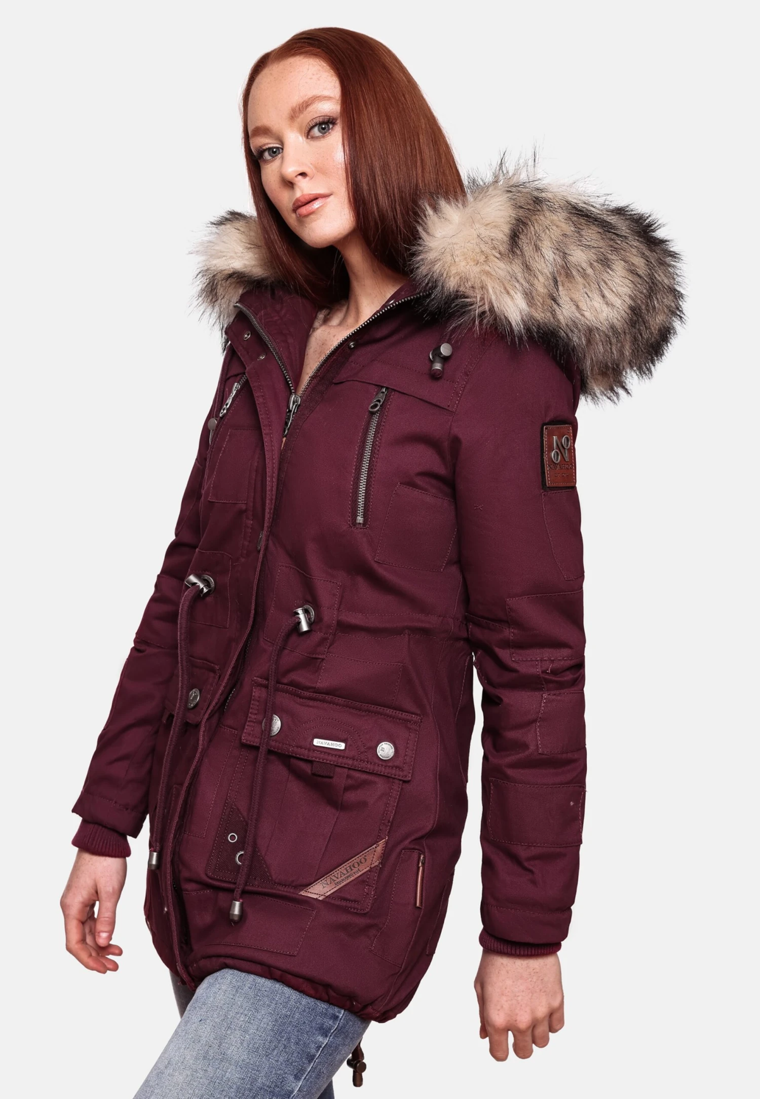 Navahoo Parkas Parka D’hiver Honigfee Femme Bordeaux 11 Navahoo Parkas Parka D’hiver Honigfee Femme Bordeaux - Image 9