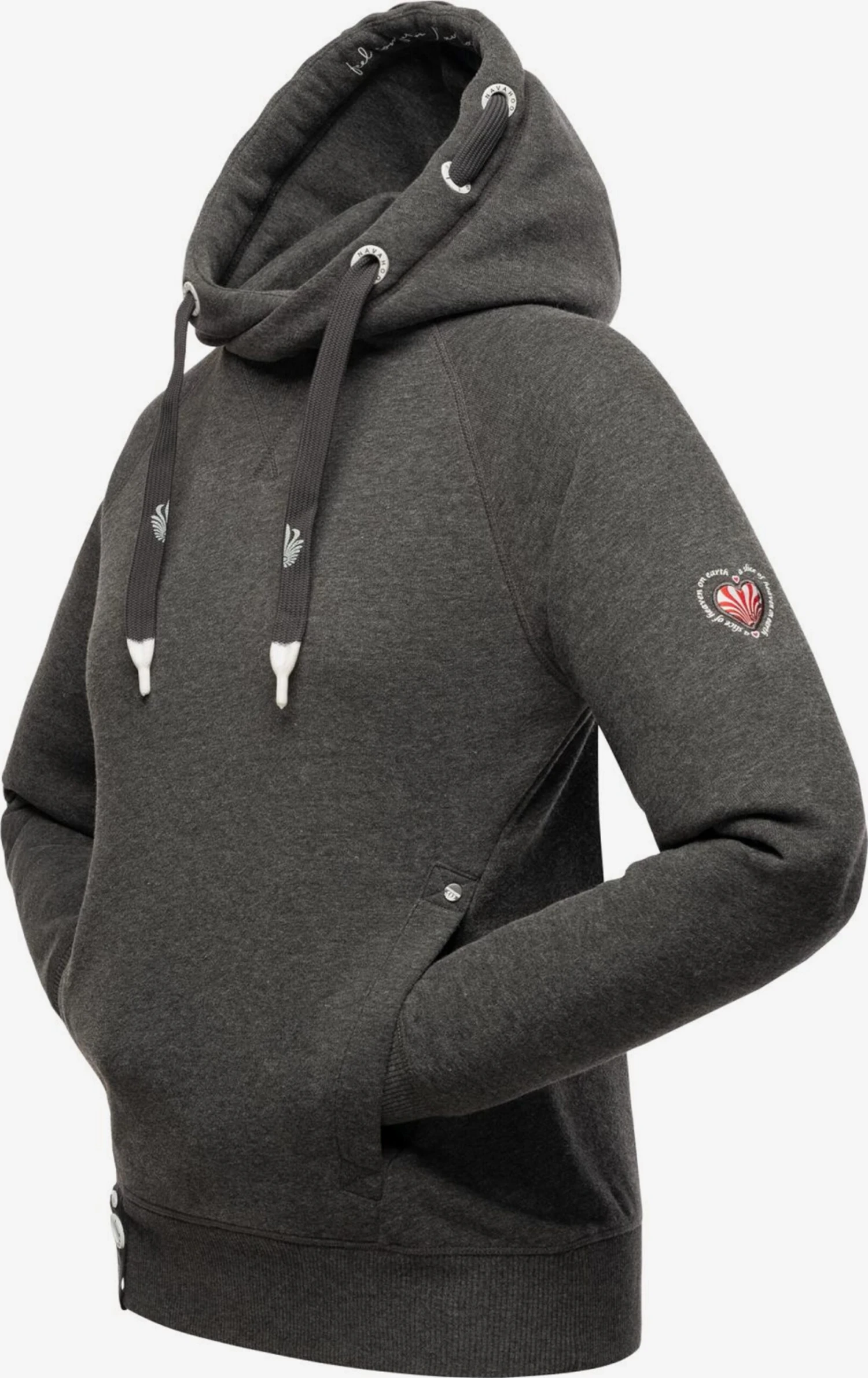 Navahoo Sweats à Capuche Sweat-shirt Liebesmäuschen Femme Gris Foncé 4 Navahoo Sweats à Capuche Sweat-shirt Liebesmäuschen Femme Gris Foncé - Image 2