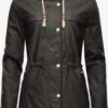 Navahoo Manteaux De Pluie Manteau Mi-saison Rainy Forest Femme Noir
