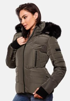 Navahoo Vestes Dhiver Veste D’hiver Adele Femme Taupe -Navahoo Soldes a6aae830b5fd3cab99fd8ddf76d29254