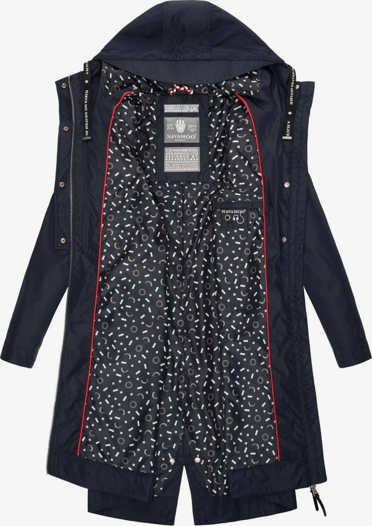 Navahoo Parkas Parka Mi-saison Josinaa Femme Bleu Foncé 6 Navahoo Parkas Parka Mi-saison Josinaa Femme Bleu Foncé - Image 4