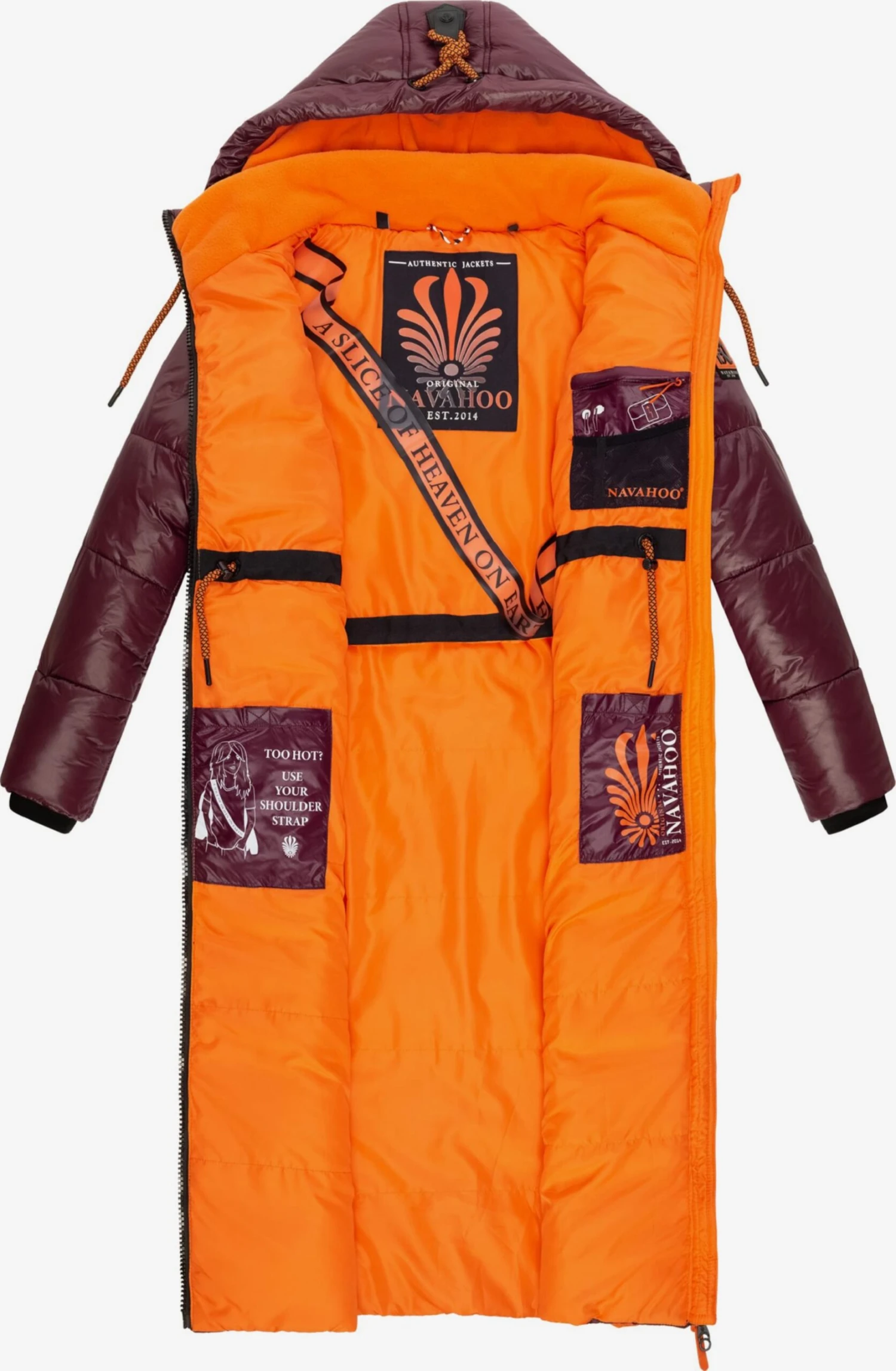 Navahoo Manteaux Dhiver Manteau D’hiver Schmuseengel Femme Bordeaux 7 Navahoo Manteaux Dhiver Manteau D’hiver Schmuseengel Femme Bordeaux - Image 5