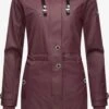 Navahoo Manteaux De Pluie Manteau Fonctionnel Rainy Flower Femme Bourgogne -Navahoo Soldes b030c5c7664c09bb5311de3ffd0d4af0