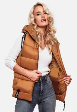 Navahoo Vestes Sans Manches Gilet Kassidy Femme Caramel -Navahoo Soldes b5a02619b1075fd27a5bd18aa1a589c1
