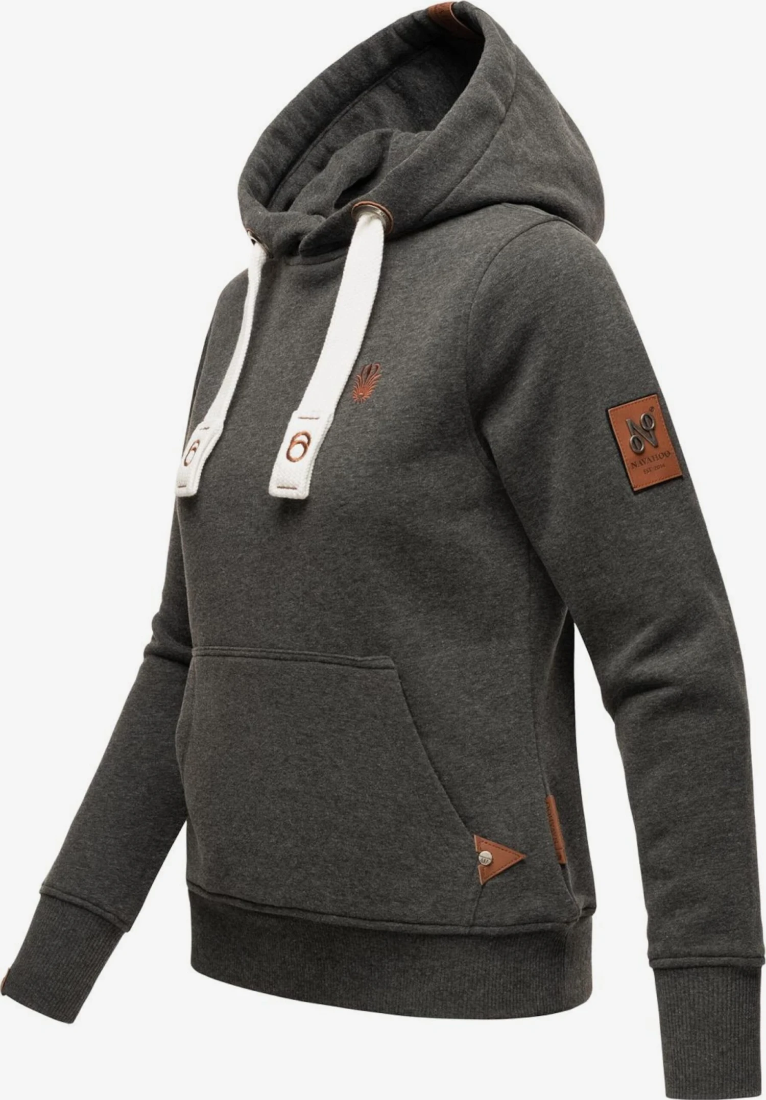 Navahoo Sweats à Capuche Sweat-shirt Damlaa Femme Gris Chiné 5 Navahoo Sweats à Capuche Sweat-shirt Damlaa Femme Gris Chiné - Image 3