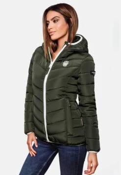 Navahoo Vestes De Mi-saison Veste Mi-saison Elva Femme Olive -Navahoo Soldes bd4352ec8549029a5af42486031cc965