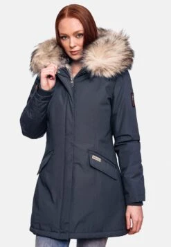 Navahoo Parkas Parka D’hiver Cristal Femme Bleu Foncé -Navahoo Soldes c00c944516b025aabd686a0aaa90534a