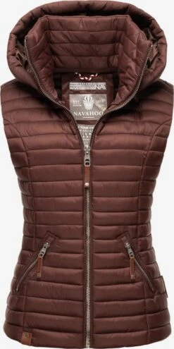 Navahoo Vestes Sans Manches Gilet Shadaa Femme Marron Châtaigne